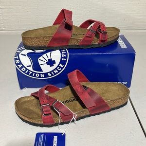 Birkenstock | Shoes | Birkenstock Franca Fire Red Asst Pc | Poshmark